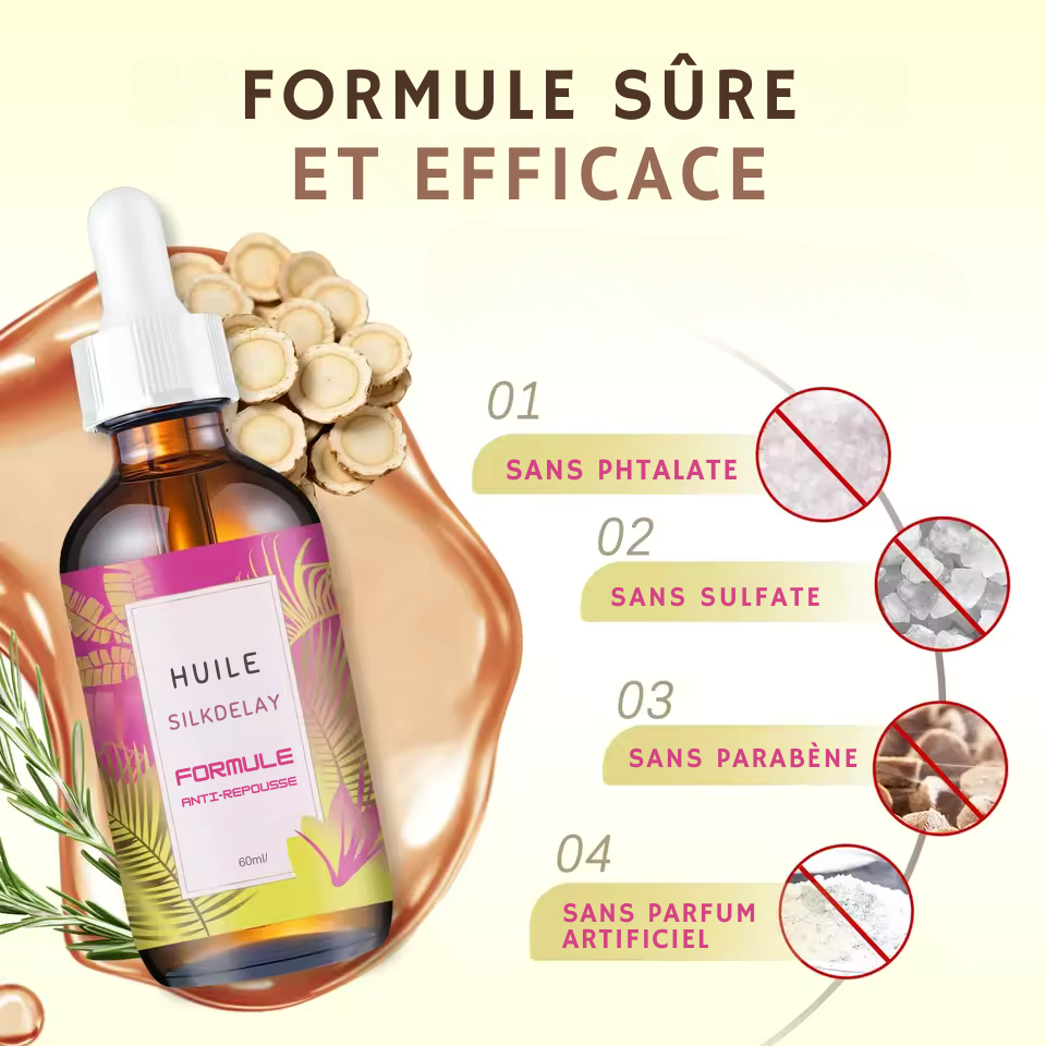 SilkDelay - Huile qui ralentit la repousse des poils